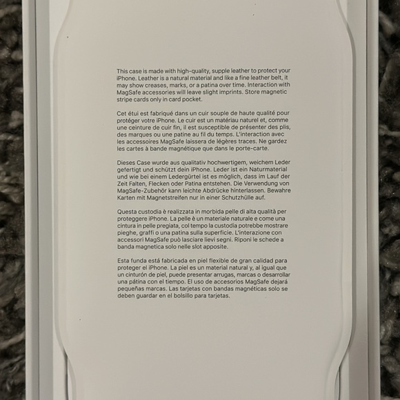 New APPLE iPhone 12 PRO Leather Sleeve in Saddle Brown - Picture 8 of 9